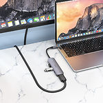 Изображение Концентратор HUB USB 3.1 HOCO HB27 (6931474769329) Type-C --> HDMI + 2*USB2.0 + USB3.0 + PD Type-C #5 Фото Концентратор HUB USB 3.1 HOCO HB27 (6931474769329) Type-C --> HDMI + 2*USB2.0 + USB3.0 + PD Type-C #5
