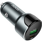 Фото Автомобільний зарядний пристрій Hoco Z42 Gray (6931474742551) USB-A+Type-C, 20W, QC3.0 #2