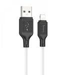 Изображение Кабель HOCO X90 White (6931474788412) USB/Lightning, 1м, 2.4A, silicone Фото Кабель HOCO X90 White (6931474788412) USB/Lightning, 1м, 2.4A, silicone