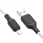 Изображение Кабель HOCO X90 White (6931474788412) USB/Lightning, 1м, 2.4A, silicone #2 Фото Кабель HOCO X90 White (6931474788412) USB/Lightning, 1м, 2.4A, silicone #2