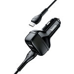 Фото Автомобильное ЗУ Hoco Z36 dual Black (6931474727756) 2*USB-A,2.4A +кабель Micro-USB #2