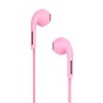 Фото HOCO M39 Rhyme Pink (6957531079781) наушники вкладыши с микрофоном #1