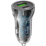 Автомобільний зарядний пристрій Hoco Z47A Black (6931474782274) USB-A+Type-C, 30W, QC3.0 - фото