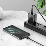 Изображение Кабель HOCO X52 Black (6931474735522) USB/Lightning, 1м, 3A, PVC, magnetic #7 Фото Кабель HOCO X52 Black (6931474735522) USB/Lightning, 1м, 3A, PVC, magnetic #7