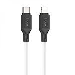 фото Кабель HOCO X90 White (6931474788399) Type-C/Lightning, 1м, 3A, 20W, silicone