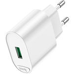 Изображение Сетевое ЗУ Hoco C109A Fighter White (6931474784810) , USB-A , QC3.0, 18W #2 Фото Сетевое ЗУ Hoco C109A Fighter White (6931474784810) , USB-A , QC3.0, 18W #2