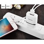 Фото Сетевое ЗУ Hoco C11 Smart single White (6957531047735) , USB-A, 1А + Cable Lightning #4