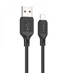 Изображение Кабель HOCO X90 Black (6931474788405) USB/Lightning, 1м, 2.4A, silicone Фото Кабель HOCO X90 Black (6931474788405) USB/Lightning, 1м, 2.4A, silicone
