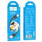 Изображение Кабель HOCO X90 Black (6931474788405) USB/Lightning, 1м, 2.4A, silicone #4 Фото Кабель HOCO X90 Black (6931474788405) USB/Lightning, 1м, 2.4A, silicone #4