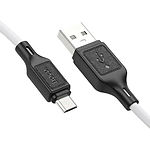 Изображение Кабель HOCO X90 White (6931474788436) USB/Micro-USB, 1м, 2.4A, silicone #2 Фото Кабель HOCO X90 White (6931474788436) USB/Micro-USB, 1м, 2.4A, silicone #2