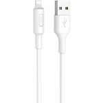 Изображение Кабель HOCO X25 White (6957531080114) USB/Lightning, 1м, 2A, PVC Фото Кабель HOCO X25 White (6957531080114) USB/Lightning, 1м, 2A, PVC