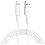 Изображение Кабель HOCO X25 White (6957531080114) USB/Lightning, 1м, 2A, PVC #1 Фото Кабель HOCO X25 White (6957531080114) USB/Lightning, 1м, 2A, PVC #1
