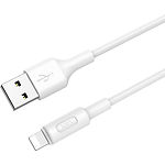 Изображение Кабель HOCO X25 White (6957531080114) USB/Lightning, 1м, 2A, PVC #2 Фото Кабель HOCO X25 White (6957531080114) USB/Lightning, 1м, 2A, PVC #2