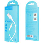 Изображение Кабель HOCO X25 White (6957531080114) USB/Lightning, 1м, 2A, PVC #5 Фото Кабель HOCO X25 White (6957531080114) USB/Lightning, 1м, 2A, PVC #5