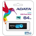 Изображение USB Flash 64Gb A-DATA UV320 Black+Blue USB3.1 (AUV320-64G-RBKBL) #4 Фото USB Flash 64Gb A-DATA UV320 Black+Blue USB3.1 (AUV320-64G-RBKBL) #4