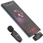 Фото Мікрофон HOCO L15 Type-C Crystal Lavalier Wireless digital Black (6931474789037) петличний #2