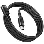 Фото Кабель HOCO U107 Black (6931474789990) Type-C/Type-C female, USB2.0 extension, 1.2м #2