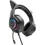 Изображение HOCO W107 Cute cat luminous gaming Phantom Black (6931474791252) наушники с микрофоном накладные #2 Фото HOCO W107 Cute cat luminous gaming Phantom Black (6931474791252) наушники с микрофоном накладные #2