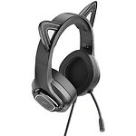 Изображение HOCO W107 Cute cat luminous gaming Phantom Black (6931474791252) наушники с микрофоном накладные #3 Фото HOCO W107 Cute cat luminous gaming Phantom Black (6931474791252) наушники с микрофоном накладные #3