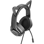 Изображение HOCO W107 Cute cat luminous gaming Elf Black (6931474791269) наушники с микрофоном накладные #3 Фото HOCO W107 Cute cat luminous gaming Elf Black (6931474791269) наушники с микрофоном накладные #3