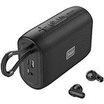 Изображение HOCO HC15 Poise 2-in-1 Black (6931474783646) портативная колонка 5W,1.2Ah,BT,FM,USB/SD + BT наушники Фото HOCO HC15 Poise 2-in-1 Black (6931474783646) портативная колонка 5W,1.2Ah,BT,FM,USB/SD + BT наушники