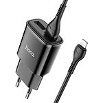 Изображение Сетевое ЗУ Hoco C88A Star round dual Black (6931474749505) ,2*USB-A,2.4А +Cable Lightning Фото Сетевое ЗУ Hoco C88A Star round dual Black (6931474749505) ,2*USB-A,2.4А +Cable Lightning