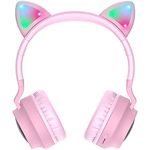 Фото HOCO W27 Cat ear Bluetooth Pink (6931474718464) наушники с микрофоном накладные