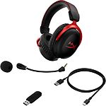 Изображение HyperX Cloud II Wireless Red (4P5K4AA) беспроводные наушники с микрофоном #3 Фото HyperX Cloud II Wireless Red (4P5K4AA) беспроводные наушники с микрофоном #3