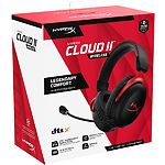 Изображение HyperX Cloud II Wireless Red (4P5K4AA) беспроводные наушники с микрофоном #2 Фото HyperX Cloud II Wireless Red (4P5K4AA) беспроводные наушники с микрофоном #2