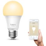 Изображение Светодиодная LED лампочка TP-LINK Tapo L510E, 9Вт, цоколь E27, 2700 K, Wi-Fi управление, затемнение #2 Фото Светодиодная LED лампочка TP-LINK Tapo L510E, 9Вт, цоколь E27, 2700 K, Wi-Fi управление, затемнение #2