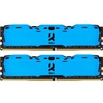 Изображение DDR-4 2шт x 8GB 3200МГц Goodram Iridium X Blue (IR-XB3200D464L16SA/16GDC) Фото DDR-4 2шт x 8GB 3200МГц Goodram Iridium X Blue (IR-XB3200D464L16SA/16GDC)