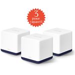 Изображение Маршрутизатор/Mesh-система Mercusys Halo H50G 3-pack (HALO-H50G-3-PACK) WiFi, AC1900, 2.4/5 ГГц Фото Маршрутизатор/Mesh-система Mercusys Halo H50G 3-pack (HALO-H50G-3-PACK) WiFi, AC1900, 2.4/5 ГГц