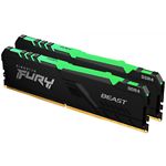 Изображение DDR-4 2шт x 16GB 3200МГц Kingston FURY Beast RGB (KF432C16BBAK2/32) Фото DDR-4 2шт x 16GB 3200МГц Kingston FURY Beast RGB (KF432C16BBAK2/32)