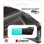 Фото USB Flash  256GB KINGSTON DataTraveler Exodia M USB3.2 Gen1 Black/Teal (DTXM/256GB)