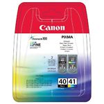 Изображение Картридж Canon PG-40+CL-41 (0615B043AA) комплект Black+Color MultiPack Фото Картридж Canon PG-40+CL-41 (0615B043AA) комплект Black+Color MultiPack