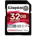 фото SD HC 32Gb Kingston Canvas React Plus UHS-II U3 V90 (SDR2/32GB) R300/W260