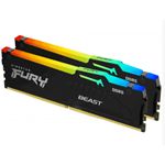 Изображение DDR-5 2шт x 8GB 5200МГц Kingston FURY Beast RGB (KF552C40BBAK2-16) Фото DDR-5 2шт x 8GB 5200МГц Kingston FURY Beast RGB (KF552C40BBAK2-16)