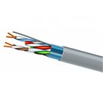 Фото Кабель бухта F/UTP ЗЗКМ 7091000, 305м, CAT5e, PVC, 4х2х24 AWG, серый