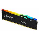 Изображение DDR-5 8GB 5200МГц Kingston FURY Beast Black RGB (KF552C40BBA-8) #1 Фото DDR-5 8GB 5200МГц Kingston FURY Beast Black RGB (KF552C40BBA-8) #1