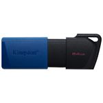 Изображение USB Flash 64GB x 2 KINGSTON DataTraveler Exodia M USB3.2 Gen1 Black/Blue (DTXM/64GB-2P) набор 2 шт Фото USB Flash 64GB x 2 KINGSTON DataTraveler Exodia M USB3.2 Gen1 Black/Blue (DTXM/64GB-2P) набор 2 шт