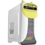 Фото Корпус GAMEMAX CuteOwl White-Yellow без БП, Micro-ATX #7