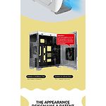 Фото Корпус GAMEMAX CuteOwl White-Yellow без БП, Micro-ATX #18