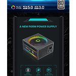 Изображение Блок питания GAMEMAX RGB-1300 ATX3.0 PCIE5.0 1300W модульный, 80Plus Platinum, RGB smart, fan 140 #3 Фото Блок питания GAMEMAX RGB-1300 ATX3.0 PCIE5.0 1300W модульный, 80Plus Platinum, RGB smart, fan 140 #3
