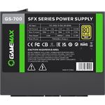 Изображение Блок питания GAMEMAX GS-700 Black, SFX 700W, 120мм. вент, 80+Gold, fully modular #2 Фото Блок питания GAMEMAX GS-700 Black, SFX 700W, 120мм. вент, 80+Gold, fully modular #2
