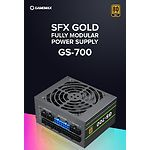 Изображение Блок питания GAMEMAX GS-700 Black, SFX 700W, 120мм. вент, 80+Gold, fully modular #3 Фото Блок питания GAMEMAX GS-700 Black, SFX 700W, 120мм. вент, 80+Gold, fully modular #3