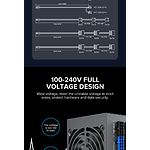 Изображение Блок питания GAMEMAX GS-700 Black, SFX 700W, 120мм. вент, 80+Gold, fully modular #25 Фото Блок питания GAMEMAX GS-700 Black, SFX 700W, 120мм. вент, 80+Gold, fully modular #25