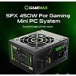 Изображение Блок питания GAMEMAX GS-450 80+, SFX 450W, 80мм. вент, 80+Bronze #1 Фото Блок питания GAMEMAX GS-450 80+, SFX 450W, 80мм. вент, 80+Bronze #1
