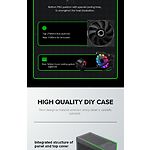 Изображение Корпус GAMEMAX M60 Black без БП, Micro-ATX #7 Фото Корпус GAMEMAX M60 Black без БП, Micro-ATX #7