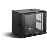 Изображение Шкаф настенный 19" KINGDA (KD-007-6612) 12U, глубина 600мм, RAL9004 Фото Шкаф настенный 19" KINGDA (KD-007-6612) 12U, глубина 600мм, RAL9004