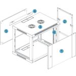 Изображение Шкаф настенный 19" KINGDA (KD-007-6612) 12U, глубина 600мм, RAL9004 #1 Фото Шкаф настенный 19" KINGDA (KD-007-6612) 12U, глубина 600мм, RAL9004 #1